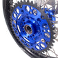 KKE 21/19 CNC Mx Wheels For KAWASAKI KX125 KX250 2003 2004 2005 Blue Hub Discs