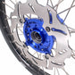 KKE 21/19 CNC Mx Wheels For KAWASAKI KX125 KX250 2003 2004 2005 Blue Hub Discs