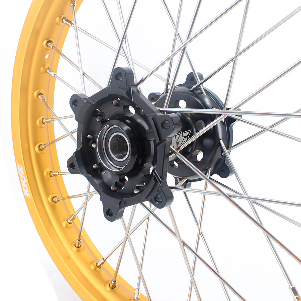 KKE 21 & 18 Enduro Gold Rims For SUZUKI RM125 2001-2007 RM250 2001-2008