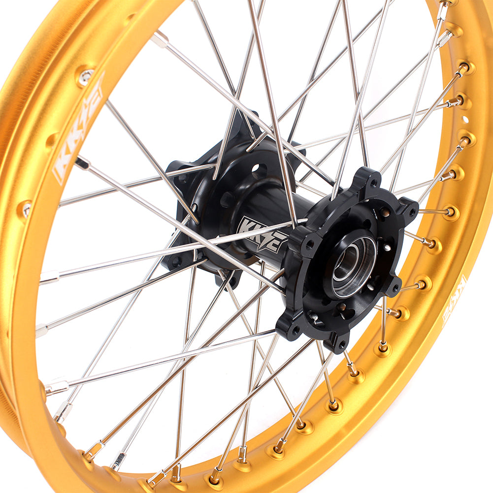 KKE 21 & 19 Dirt Bike Gold Rims for Suzuki RM125 2001-2007 RM250 2008