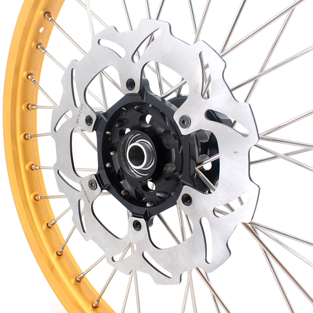 KKE 21 & 19 Dirt Bike Gold Rims for Suzuki RM125 2001-2007 RM250 2008