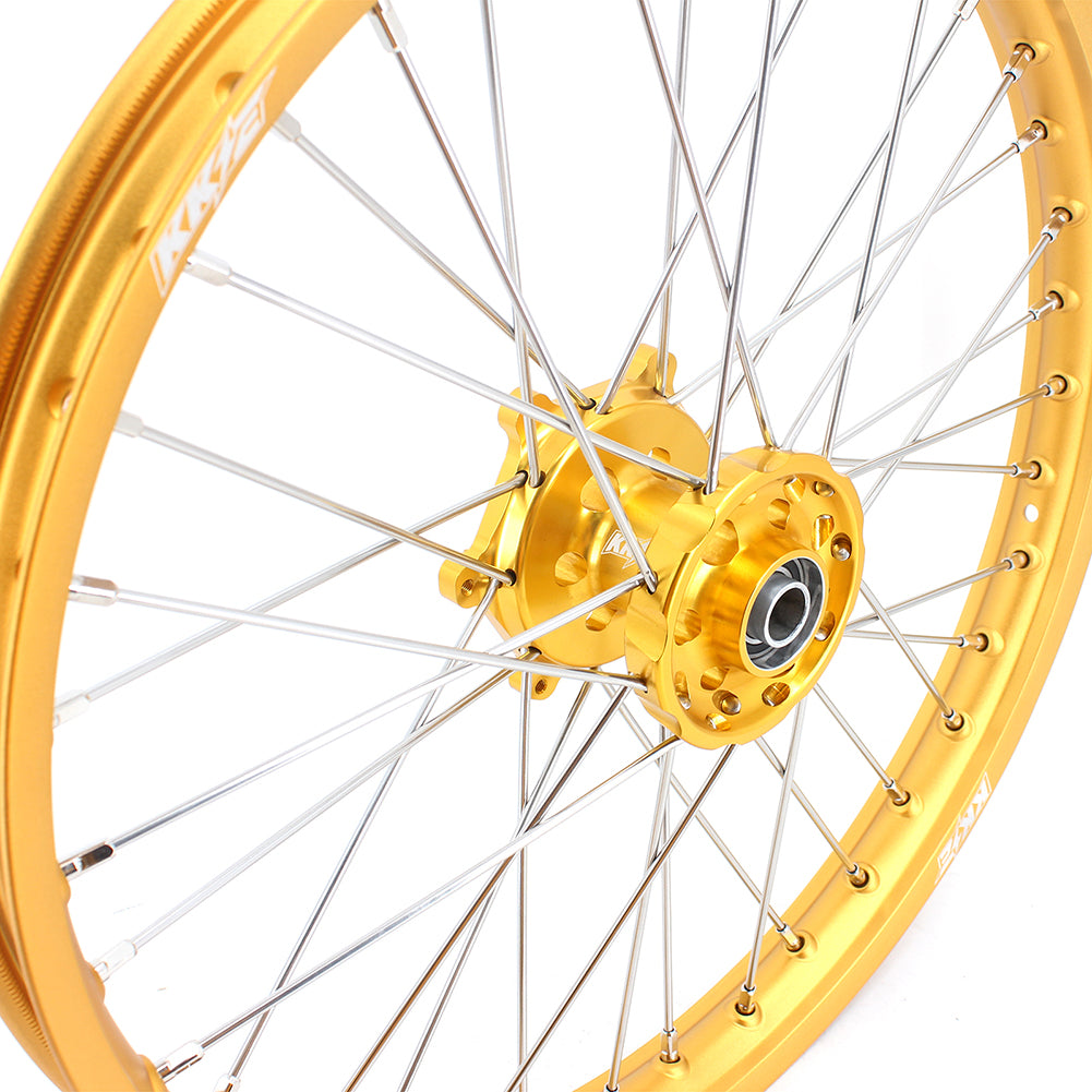 KKE 21 & 19 GLM Gold Wheels for SUZUKI RM125 RM250 1996-2000