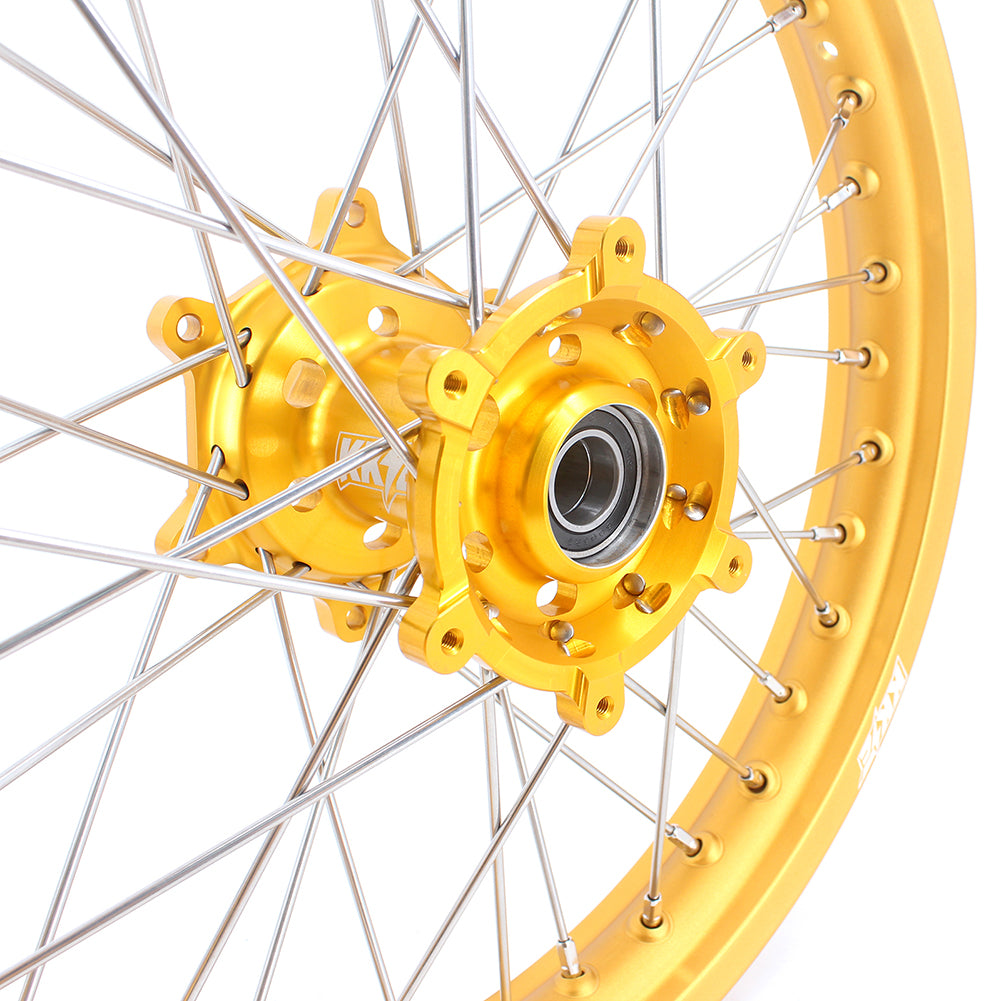KKE 21 & 19 GLM Gold Wheels for SUZUKI RM125 RM250 1996-2000