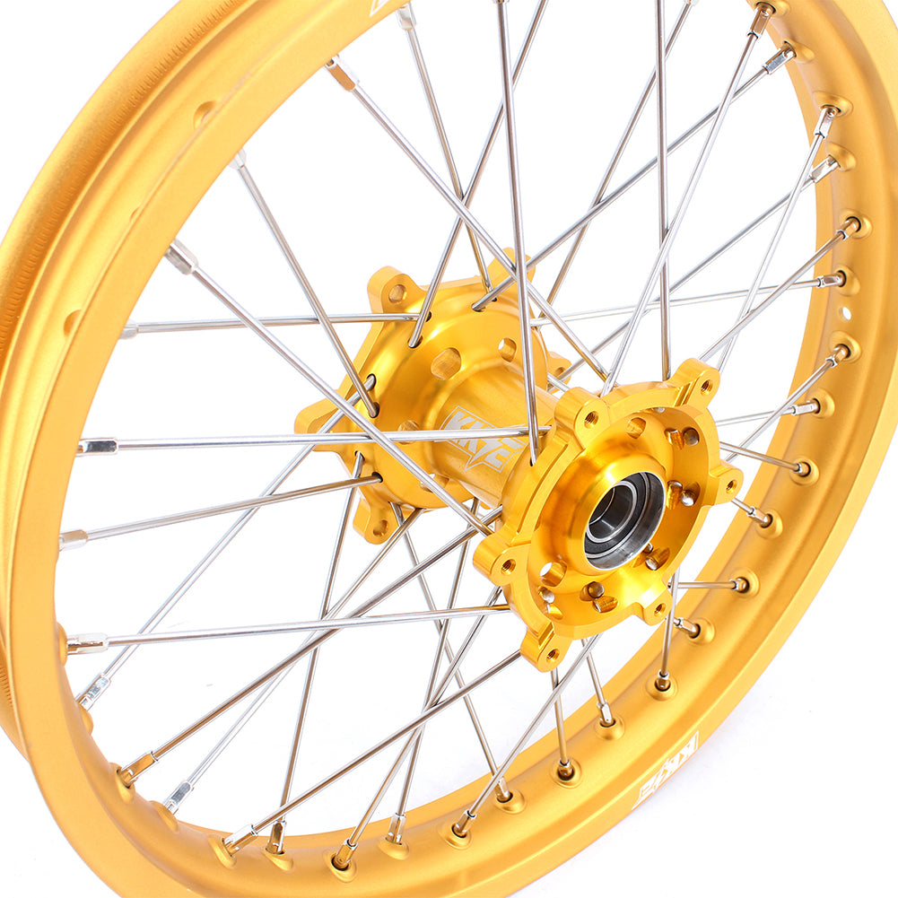 KKE 21 & 19 GLM Gold Wheels for SUZUKI RM125 RM250 1996-2000