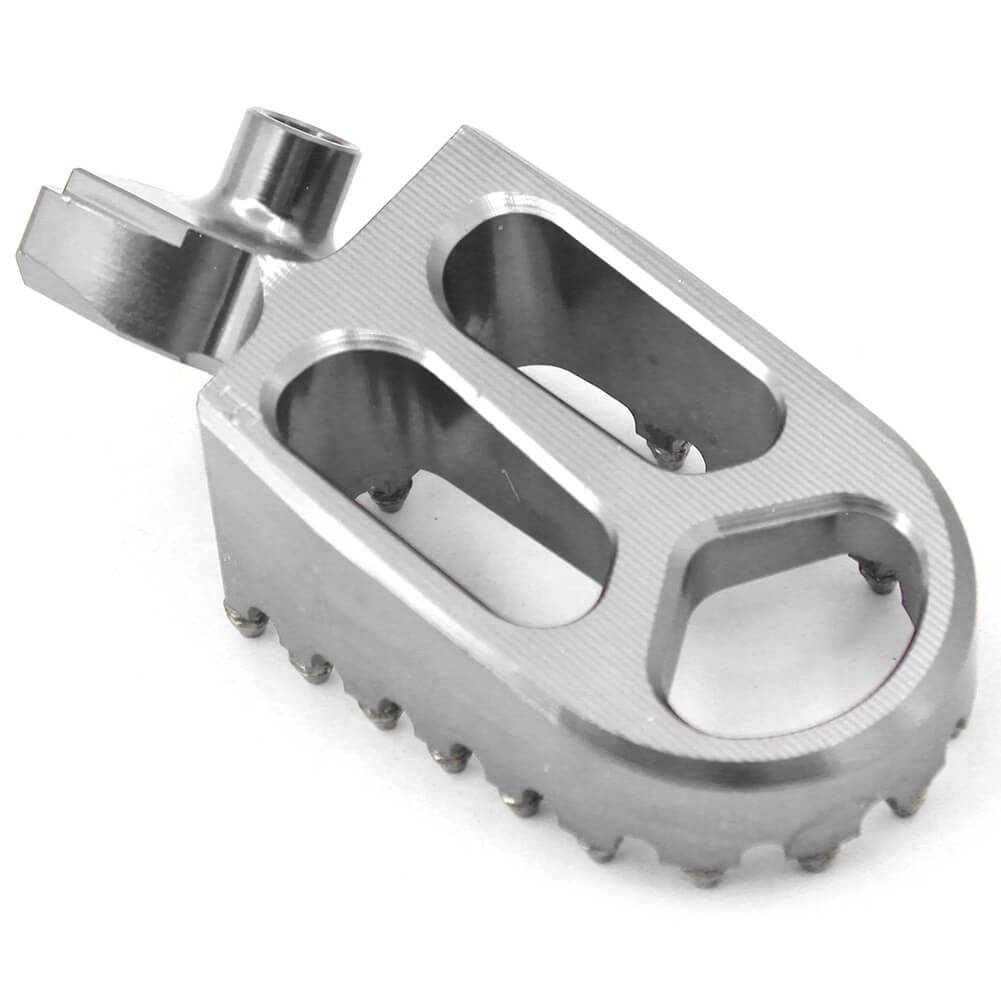 KKE BLUE BLACK SILVER BILLET CNC FOOTPEGS FOR YAMAHA YZ85 YZ125 YZ250 YZ426F YZ450F WR250F WR450F - KKE Racing