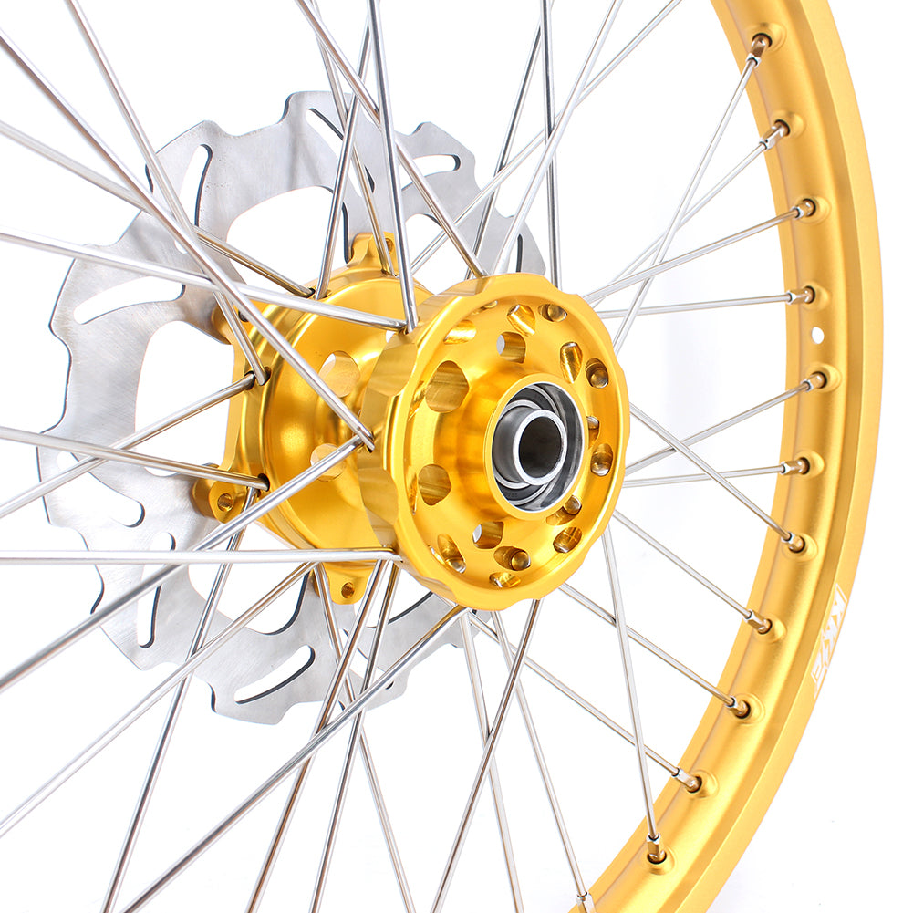 KKE 21 & 19 GLM Gold Wheels for SUZUKI RM125 RM250 1996-2000