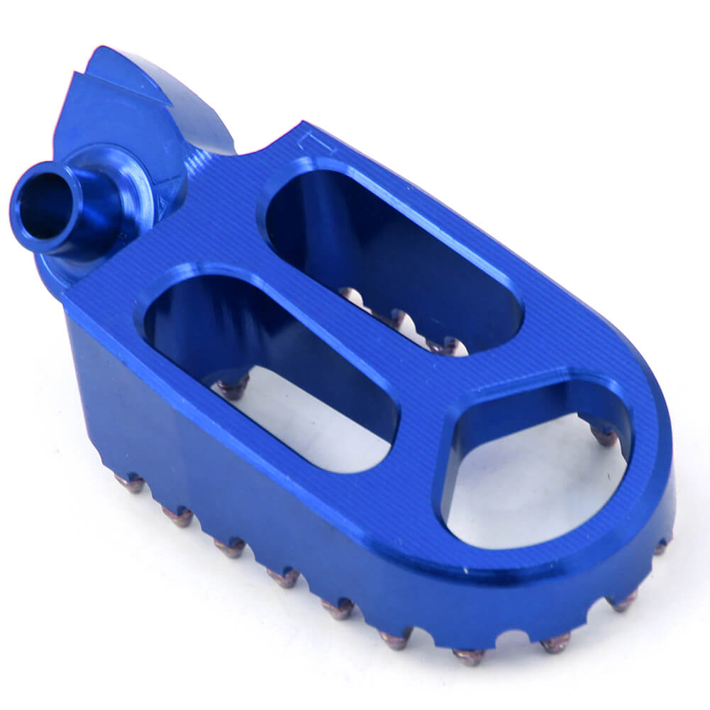 KKE BLUE BLACK SILVER BILLET CNC FOOTPEGS FOR YAMAHA YZ85 YZ125 YZ250 YZ426F YZ450F WR250F WR450F - KKE Racing