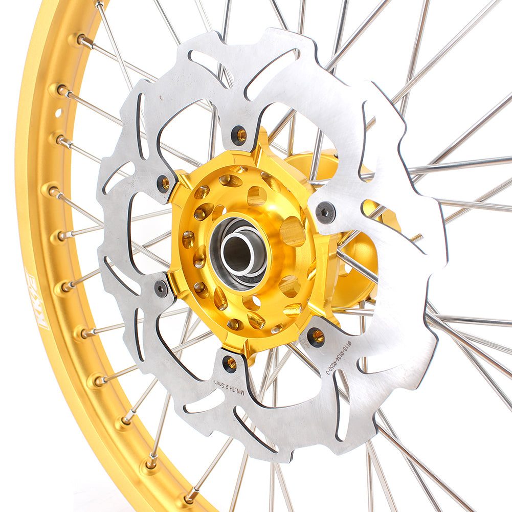 KKE 21 & 19 GLM Gold Wheels for SUZUKI RM125 RM250 1996-2000