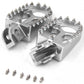 KKE CNC BILLET FOOTPEGS PEDALS FOR KTM 125-530 2001-2015 HUSABERG FE 450 570 08-14 ORANGE BLUE BLACK SILVER - KKE Racing