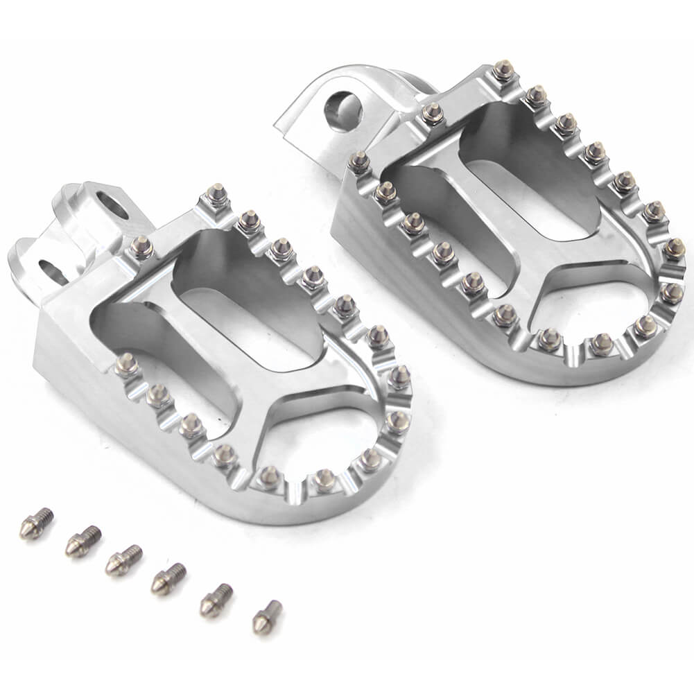 KKE CNC BILLET FOOTPEGS PEDALS FOR KTM 125-530 2001-2015 HUSABERG FE 450 570 08-14 ORANGE BLUE BLACK SILVER - KKE Racing