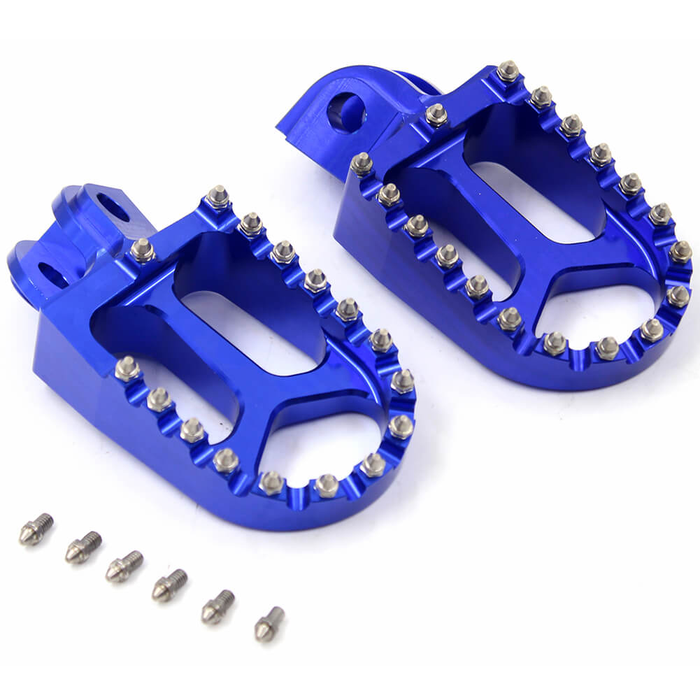 KKE CNC BILLET FOOTPEGS PEDALS FOR KTM 125-530 2001-2015 HUSABERG FE 450 570 08-14 ORANGE BLUE BLACK SILVER - KKE Racing