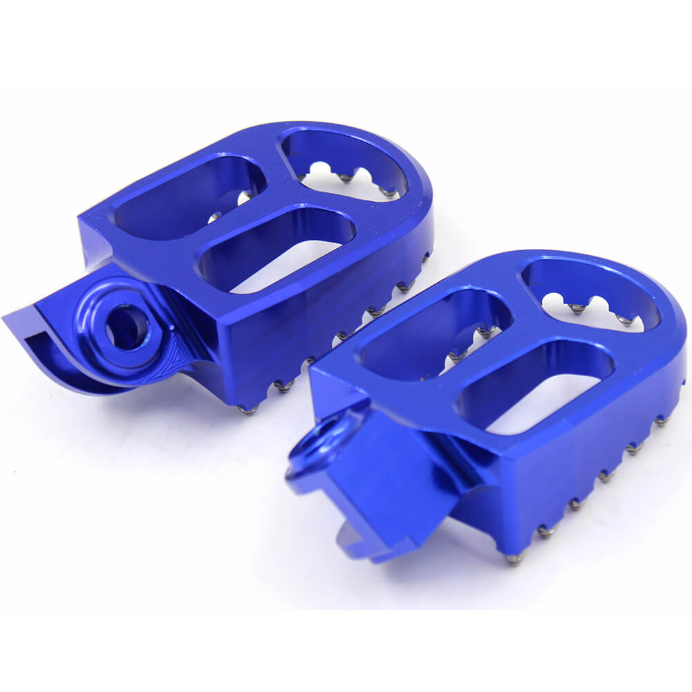 KKE CNC BILLET FOOTPEGS PEDALS FOR KTM 125-530 2001-2015 HUSABERG FE 450 570 08-14 ORANGE BLUE BLACK SILVER - KKE Racing