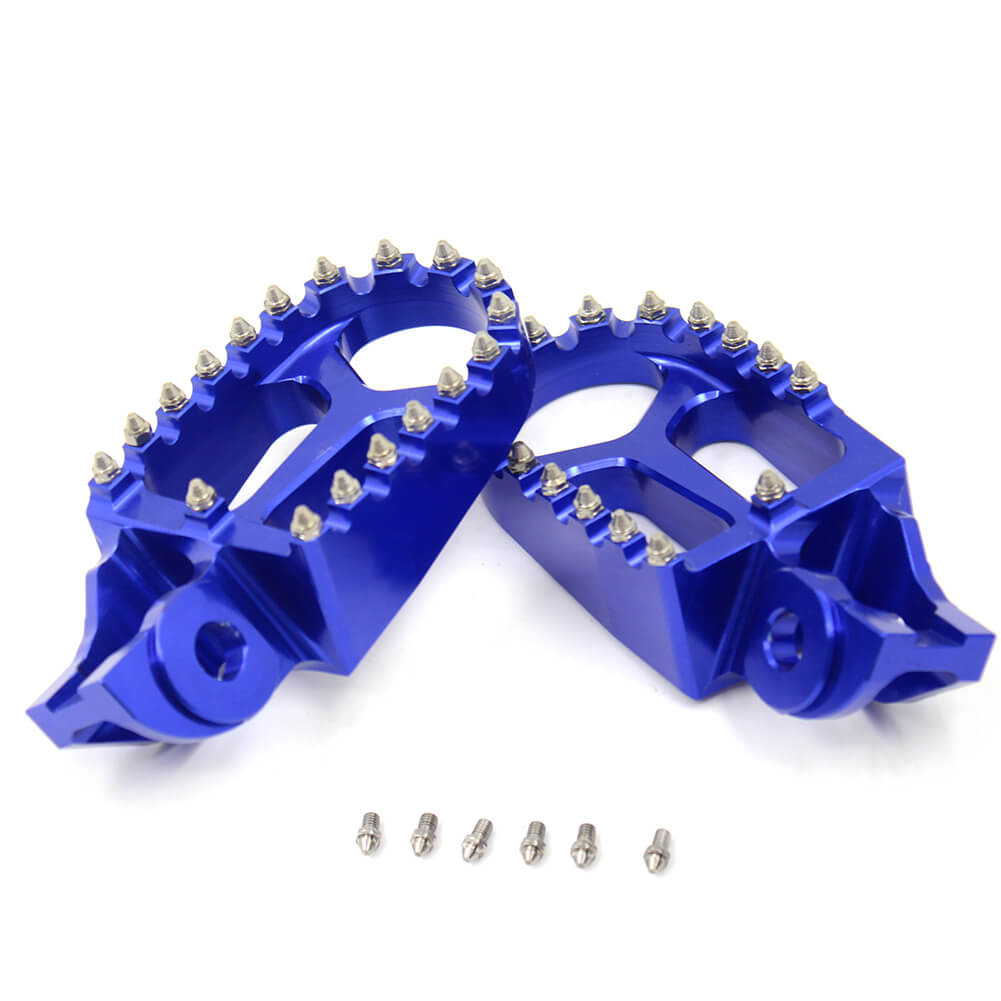 KKE ORANGE BLUE BLACK CNC FOOTPEGS PEDALS FOR KTM SX SXF XC XCF 125 150 250 350 450 2016-2019 - KKE Racing