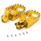 KKE RED GOLD BLACK CNC BILLET FOOT PEGS PEDALS FOR SUZUKI RMZ250 RMZ450 2010-2015 - KKE Racing