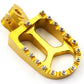KKE RED GOLD BLACK CNC BILLET FOOT PEGS PEDALS FOR SUZUKI RMZ250 RMZ450 2010-2015 - KKE Racing