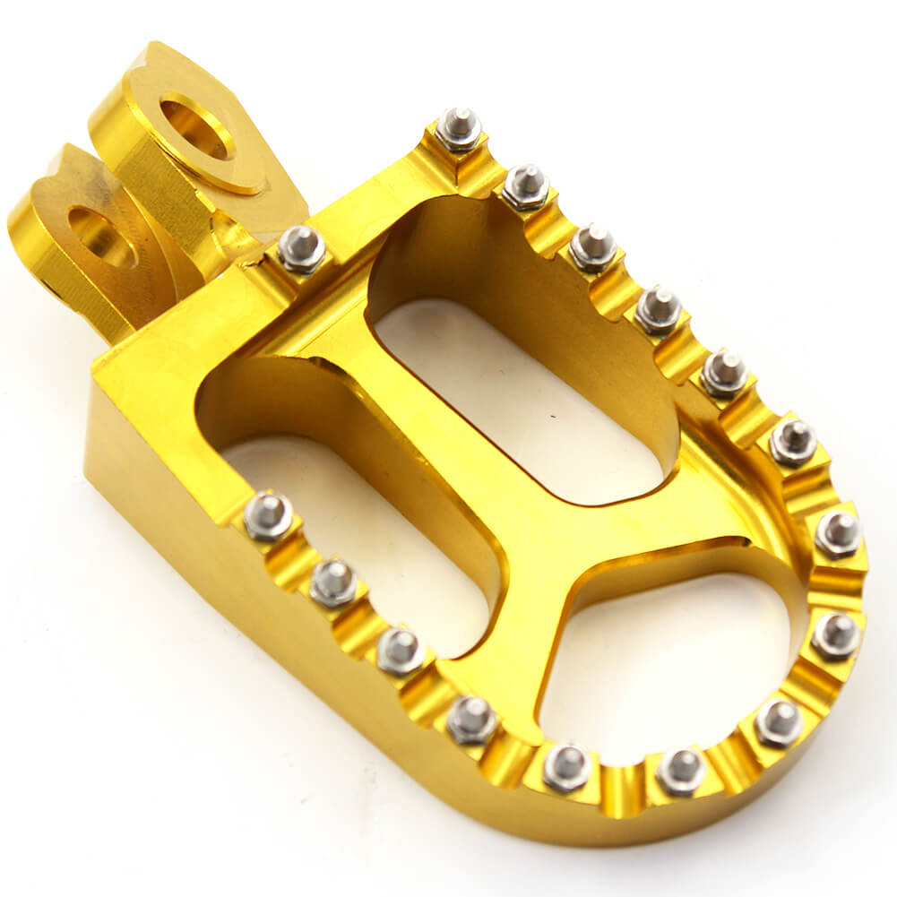 KKE RED GOLD BLACK CNC BILLET FOOT PEGS PEDALS FOR SUZUKI RMZ250 RMZ450 2010-2015 - KKE Racing