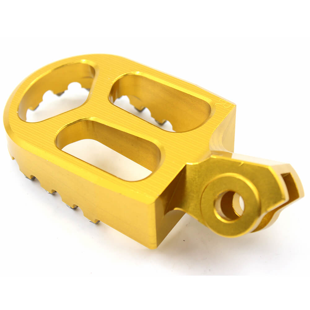 KKE RED GOLD BLACK CNC BILLET FOOT PEGS PEDALS FOR SUZUKI RMZ250 RMZ450 2010-2015 - KKE Racing