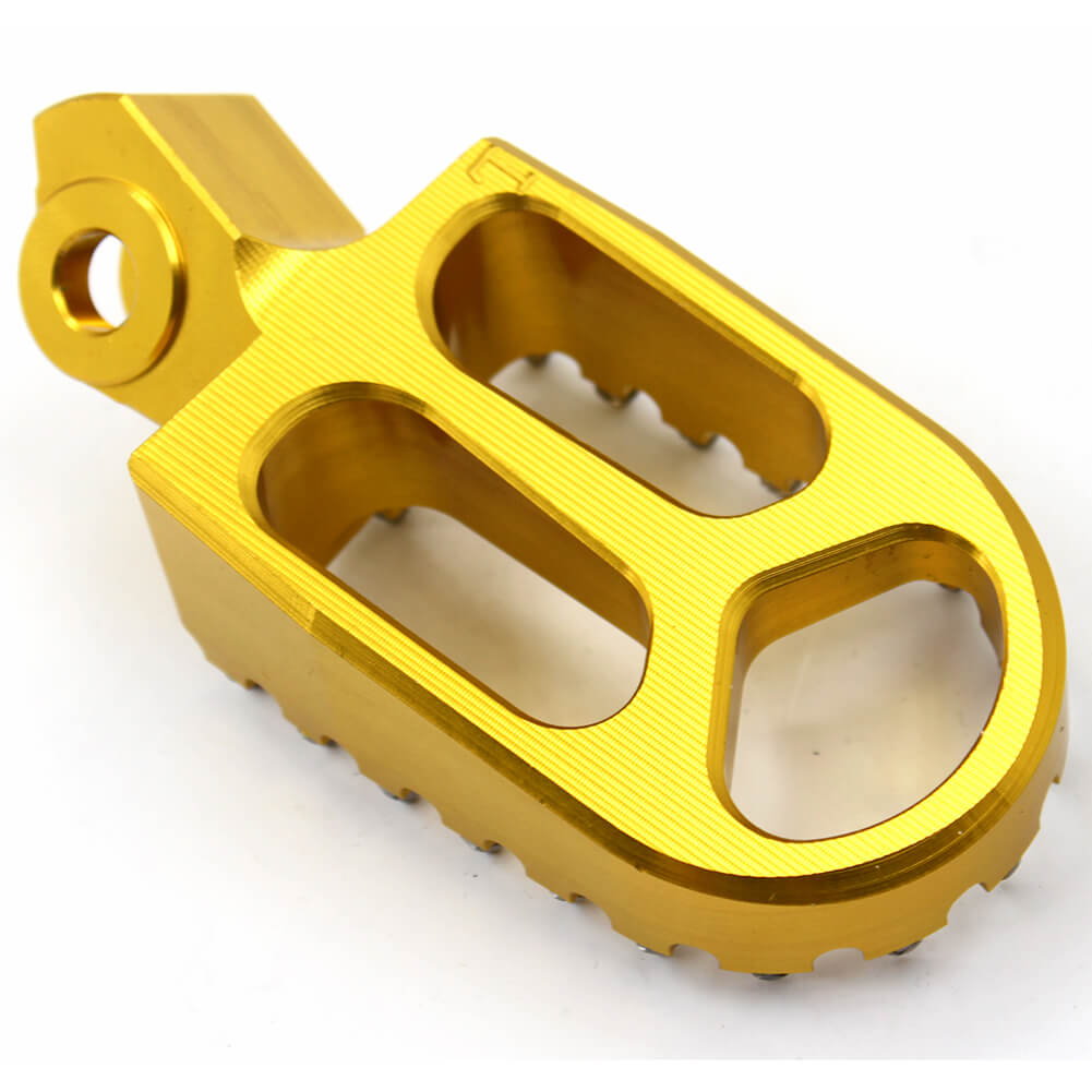 KKE RED GOLD BLACK CNC BILLET FOOT PEGS PEDALS FOR SUZUKI RMZ250 RMZ450 2010-2015 - KKE Racing