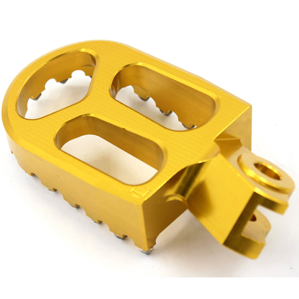 KKE RED GOLD BLACK CNC BILLET FOOT PEGS PEDALS FOR SUZUKI RMZ250 RMZ450 2010-2015 - KKE Racing