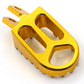 KKE CNC BILLET FOOTPEGS FOOT PEDALS RESTS FOR SUZUKI DRZ400 00-04 DRZ400E 00-07 DRZ400S 00-19 DRZ400SM 05-09 13-19 BLUE GOLD - KKE Racing