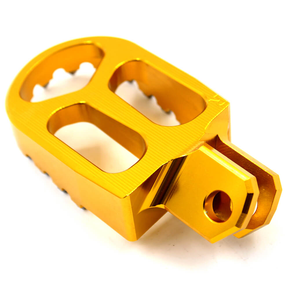 KKE CNC BILLET FOOTPEGS FOOT PEDALS RESTS FOR SUZUKI DRZ400 00-04 DRZ400E 00-07 DRZ400S 00-19 DRZ400SM 05-09 13-19 BLUE GOLD - KKE Racing