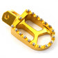 KKE CNC BILLET FOOTPEGS FOOT PEDALS RESTS FOR SUZUKI DRZ400 00-04 DRZ400E 00-07 DRZ400S 00-19 DRZ400SM 05-09 13-19 BLUE GOLD - KKE Racing