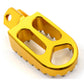 KKE CNC BILLET FOOTPEGS FOOT PEDALS RESTS FOR SUZUKI DRZ400 00-04 DRZ400E 00-07 DRZ400S 00-19 DRZ400SM 05-09 13-19 BLUE GOLD - KKE Racing