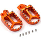 KKE CNC BILLET FOOTPEGS PEDALS FOR KTM 125-530 2001-2015 HUSABERG FE 450 570 08-14 ORANGE BLUE BLACK SILVER - KKE Racing