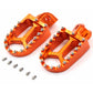 KKE CNC BILLET FOOTPEGS PEDALS FOR KTM 125-530 2001-2015 HUSABERG FE 450 570 08-14 ORANGE BLUE BLACK SILVER - KKE Racing