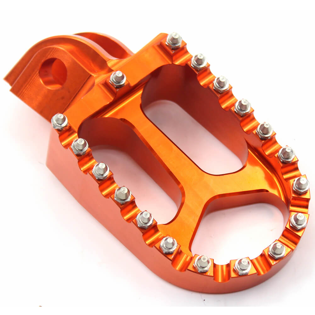 KKE CNC BILLET FOOTPEGS PEDALS FOR KTM 125-530 2001-2015 HUSABERG FE 450 570 08-14 ORANGE BLUE BLACK SILVER - KKE Racing