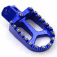 KKE CNC BILLET FOOTPEGS FOOT PEDALS RESTS FOR SUZUKI DRZ400 00-04 DRZ400E 00-07 DRZ400S 00-19 DRZ400SM 05-09 13-19 BLUE GOLD - KKE Racing