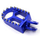 KKE CNC BILLET FOOTPEGS FOOT PEDALS RESTS FOR SUZUKI DRZ400 00-04 DRZ400E 00-07 DRZ400S 00-19 DRZ400SM 05-09 13-19 BLUE GOLD - KKE Racing