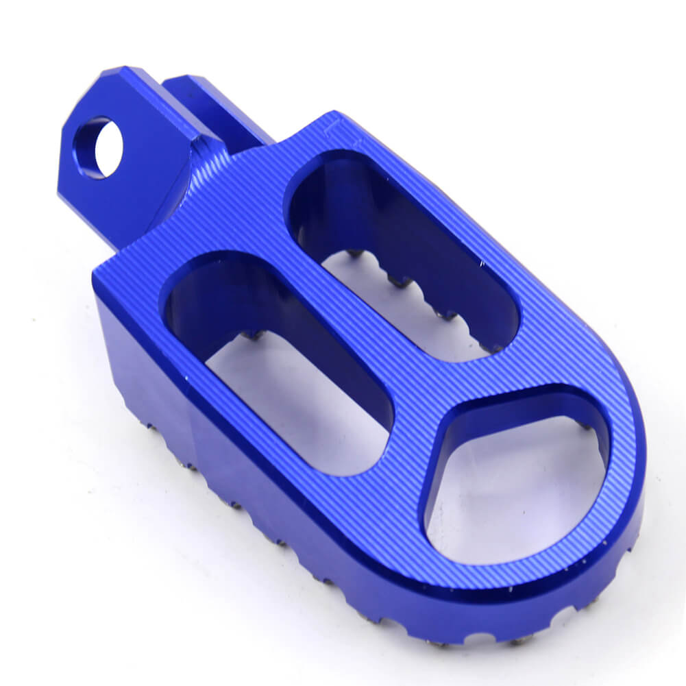 KKE CNC BILLET FOOTPEGS FOOT PEDALS RESTS FOR SUZUKI DRZ400 00-04 DRZ400E 00-07 DRZ400S 00-19 DRZ400SM 05-09 13-19 BLUE GOLD - KKE Racing