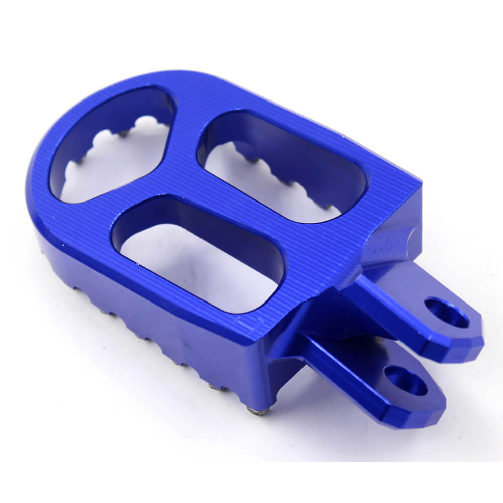 KKE CNC BILLET FOOTPEGS FOOT PEDALS RESTS FOR SUZUKI DRZ400 00-04 DRZ400E 00-07 DRZ400S 00-19 DRZ400SM 05-09 13-19 BLUE GOLD - KKE Racing