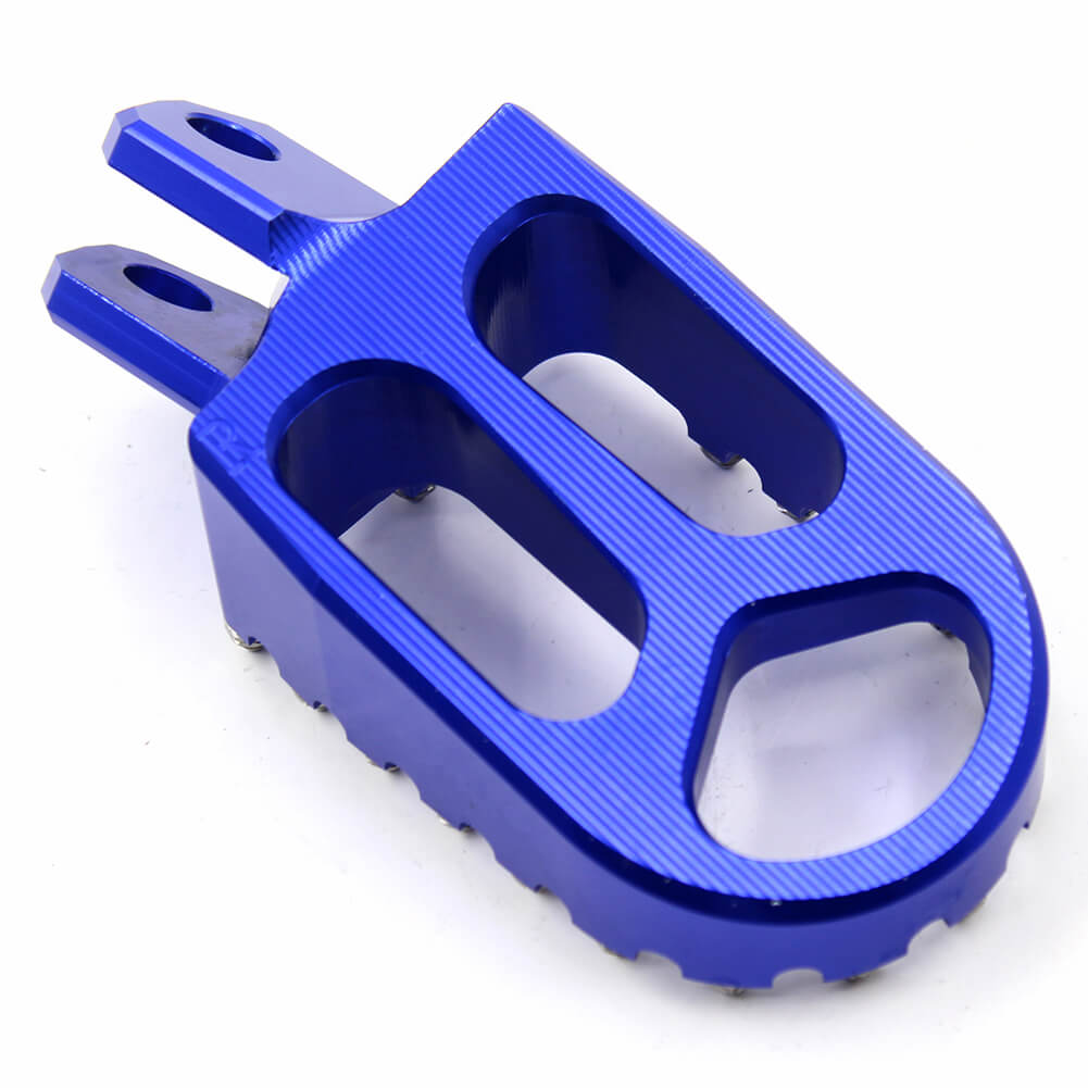 KKE CNC BILLET FOOTPEGS FOOT PEDALS RESTS FOR SUZUKI DRZ400 00-04 DRZ400E 00-07 DRZ400S 00-19 DRZ400SM 05-09 13-19 BLUE GOLD - KKE Racing
