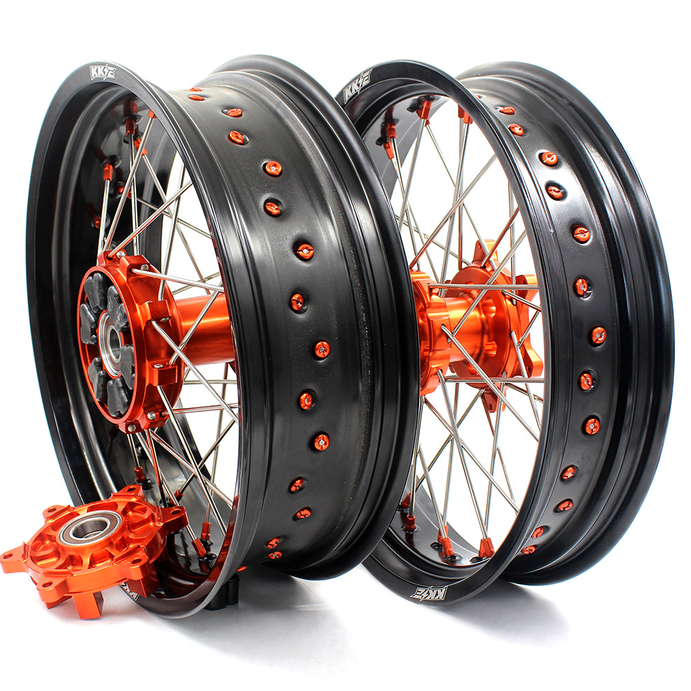 KKE 17Inch CUSH Drive Supermoto Wheels Rims For KTM690 SMC 2008-2011 For KTM690 Enduro R 2009-2022