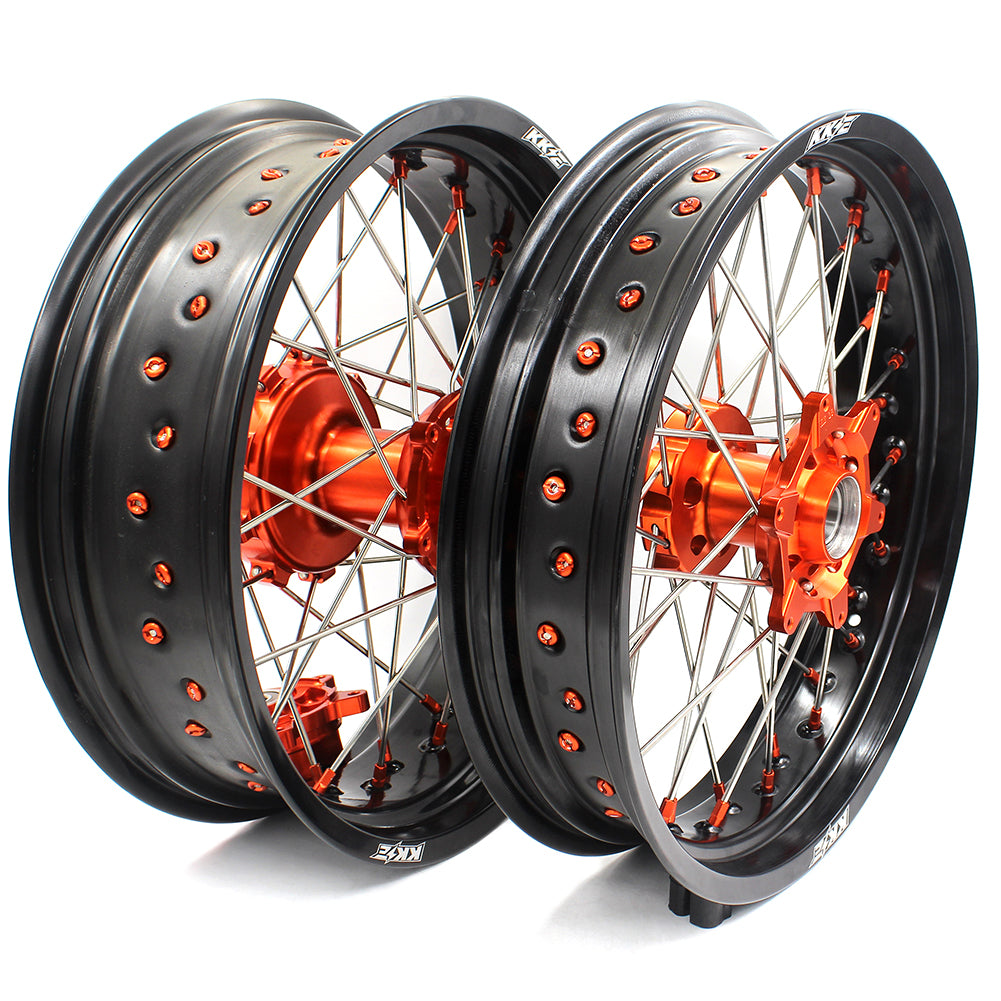 KKE 17Inch CUSH Drive Supermoto Wheels Rims For KTM690 SMC 2008-2011 For KTM690 Enduro R 2009-2022