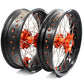 KKE 3.5/5.0 CUSH Drive Supermoto Wheels for KTM 625 SMC  640 LC4 660 SMC Orange Nipples