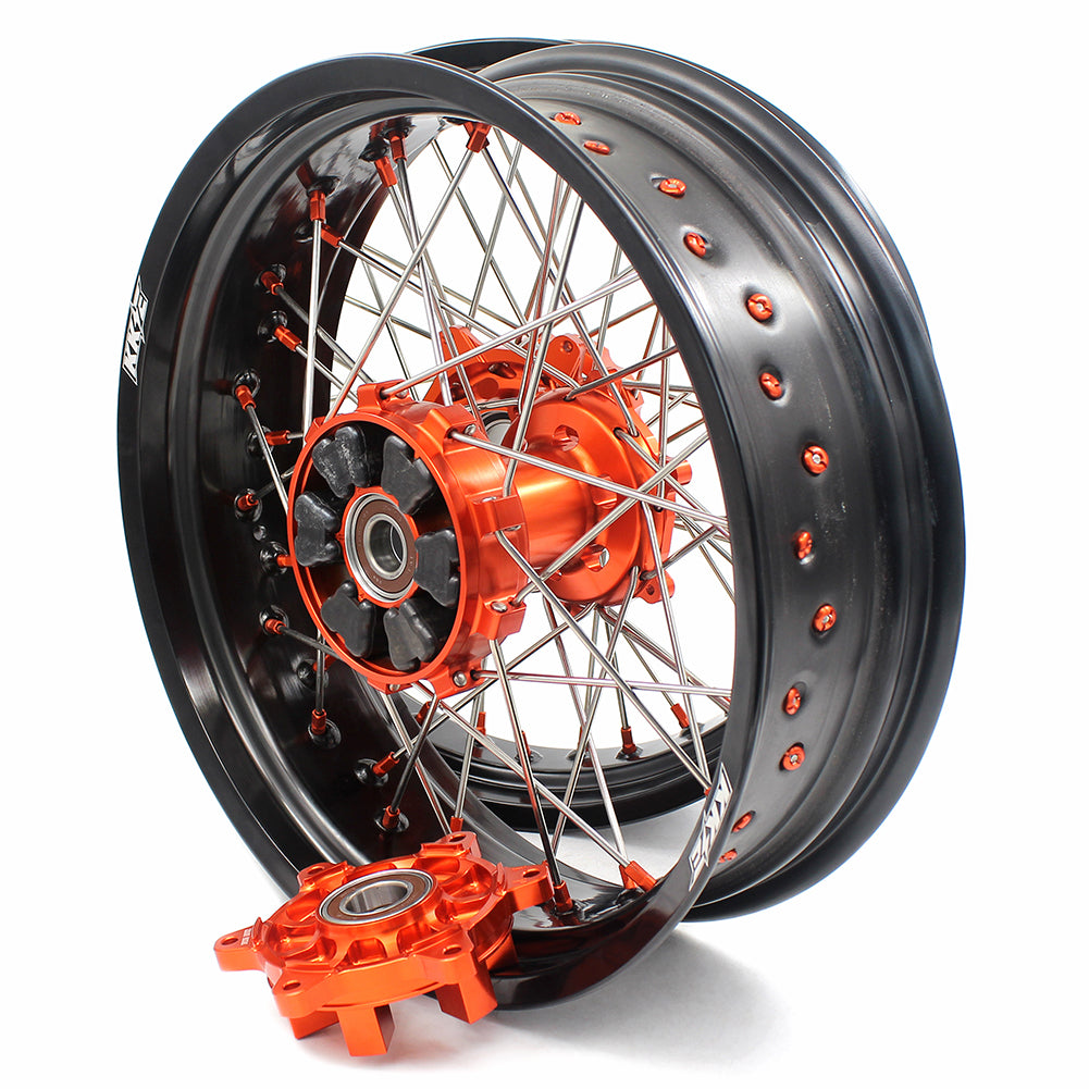 KKE 17Inch CUSH Drive Supermoto Wheels Rims For KTM690 SMC 2008-2011 For KTM690 Enduro R 2009-2022
