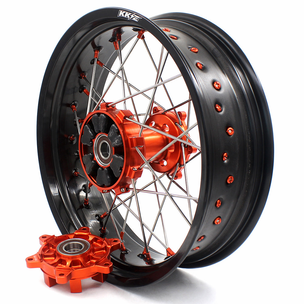 KKE 17Inch CUSH Drive Supermoto Wheels Rims For KTM690 SMC 2008-2011 For KTM690 Enduro R 2009-2022