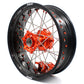 KKE 3.5*17/4.5*17 Cush Drive Supermoto Rims for KTM 625 SMC  640 LC4 660 SMC Orange Nipples