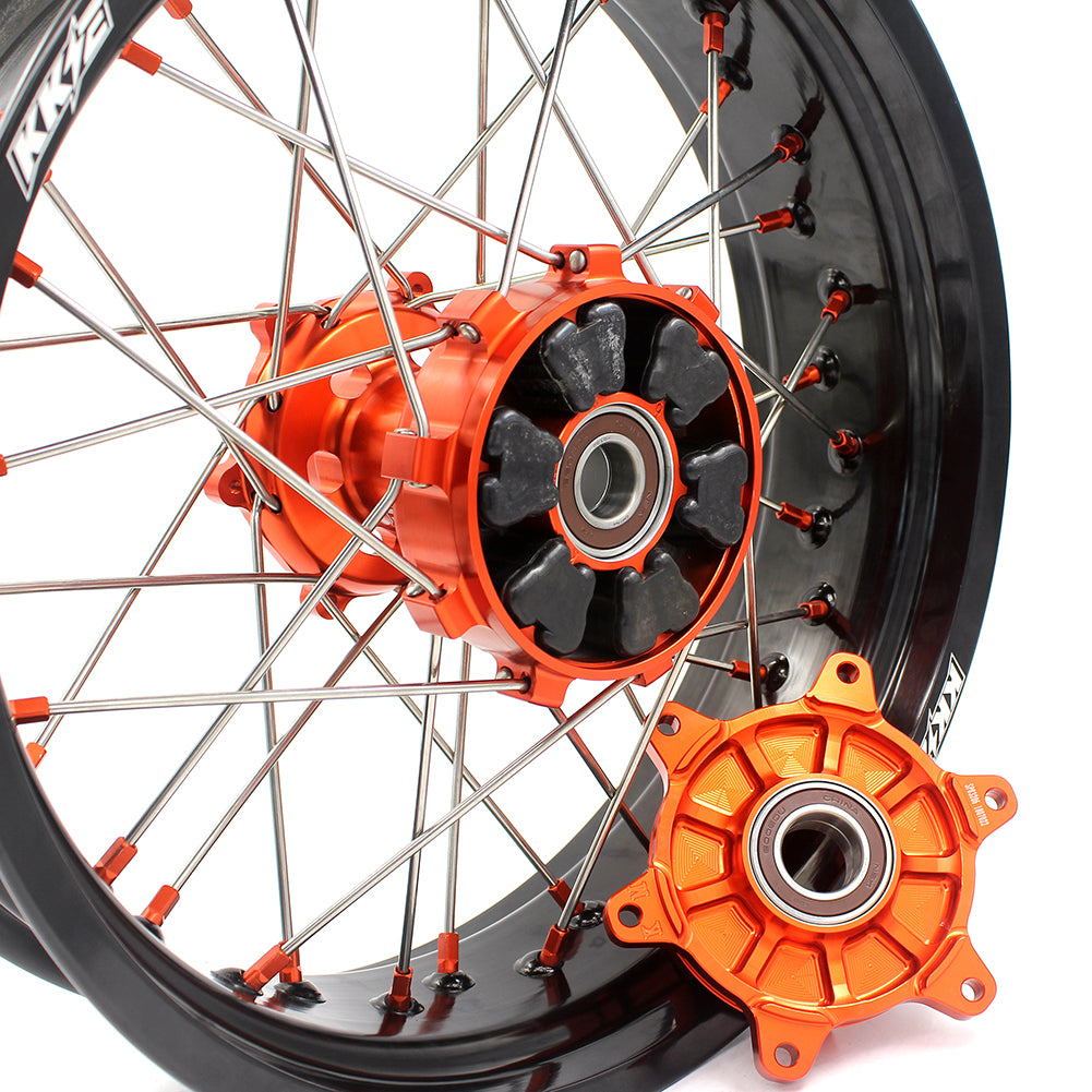 KKE 17Inch CUSH Drive Supermoto Wheels Rims For KTM690 SMC 2008-2011 For KTM690 Enduro R 2009-2022