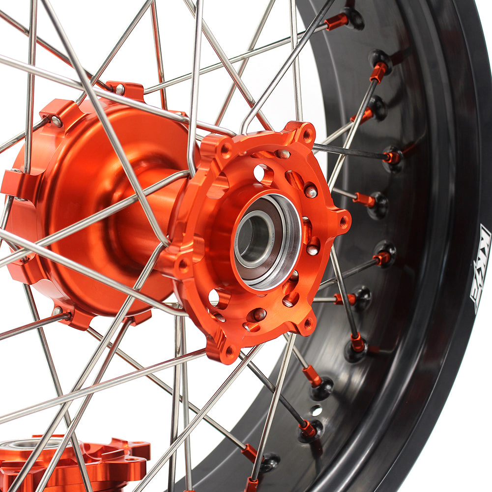 KKE 17Inch CUSH Drive Supermoto Wheels Rims For KTM690 SMC 2008-2011 For KTM690 Enduro R 2009-2022
