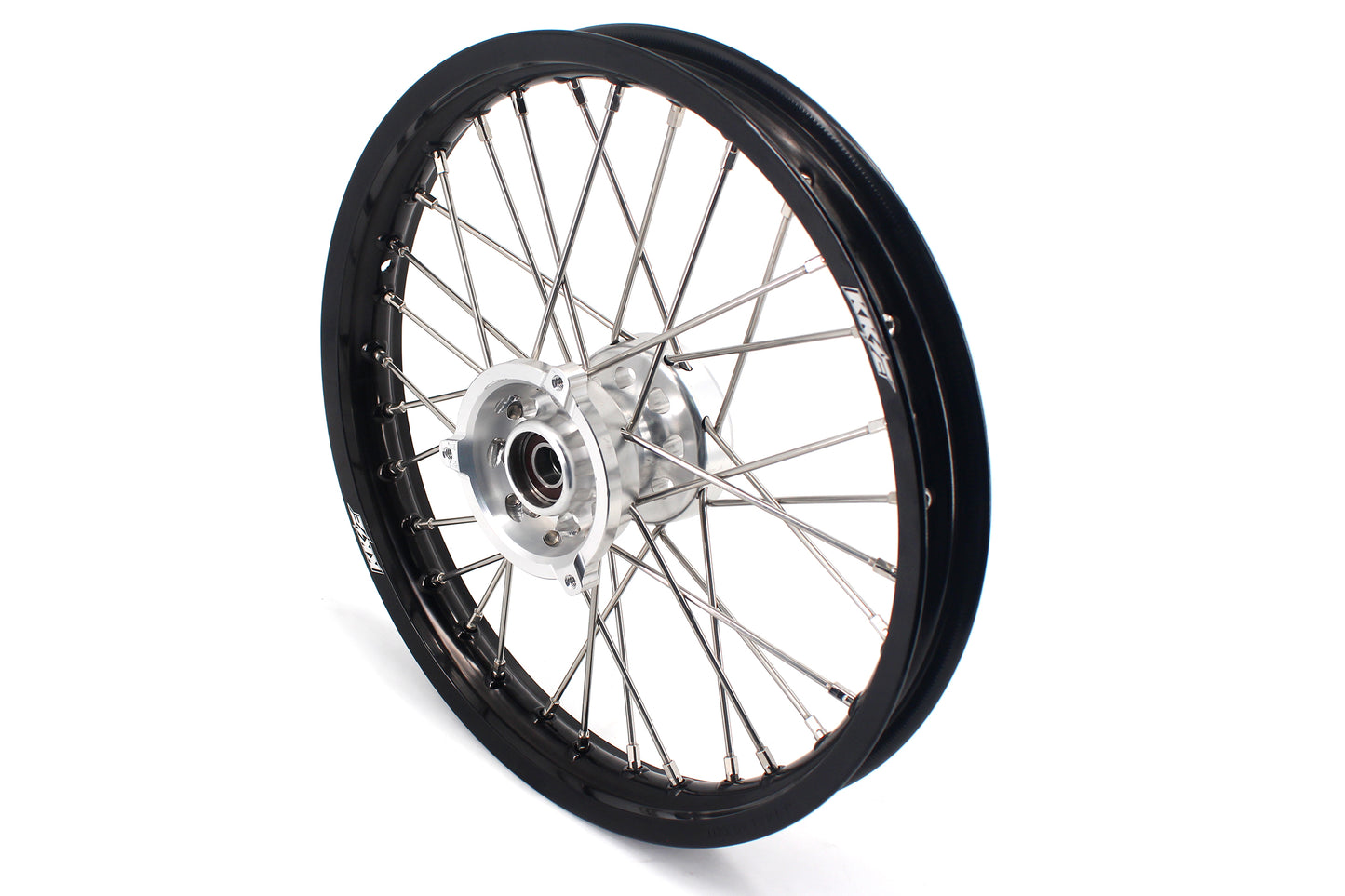 KKE 14 & 12 Small Kid's Wheels Rims Set for KTM 65 SX 2002-2024 Silver&Black