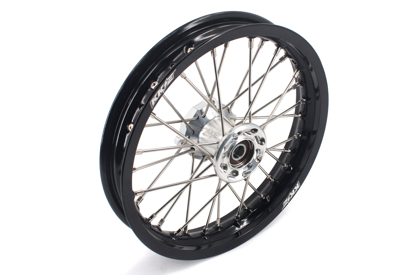 KKE 12 & 10 Kid's Wheels For KTM SX50 2014-2023 For Gas Gas MC50 2021-2023  Mini Bike Silver$Black