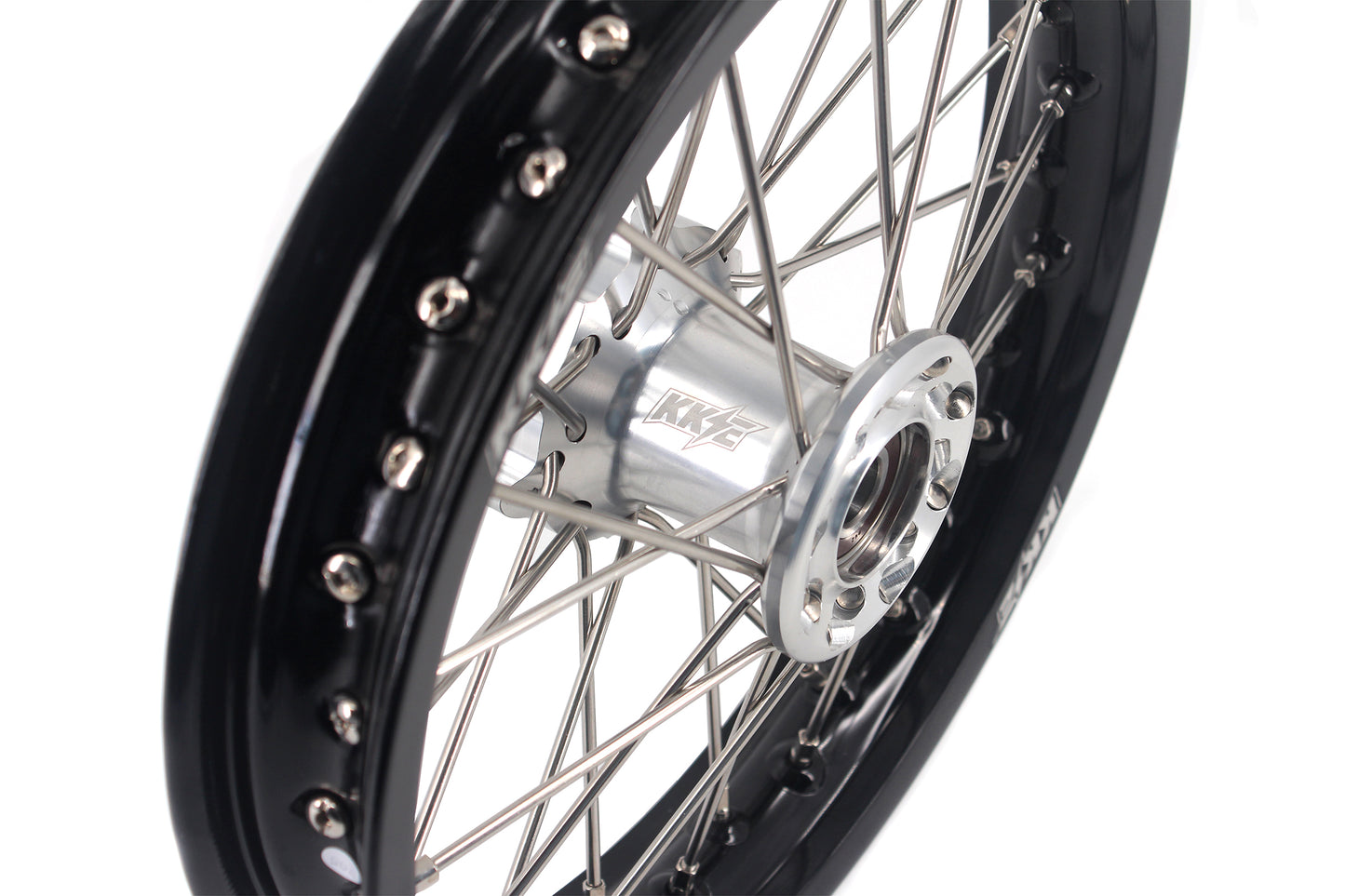 KKE 12 & 10 Kid's Wheels For KTM SX50 2014-2023 For Gas Gas MC50 2021-2023  Mini Bike Silver$Black