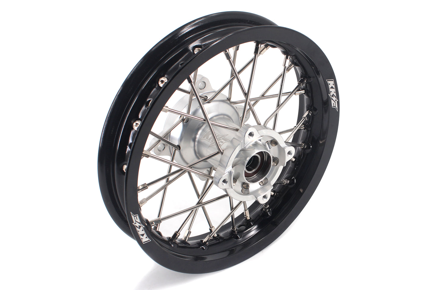 KKE 12 & 10 Kid's Wheels For KTM SX50 2014-2023 For Gas Gas MC50 2021-2023  Mini Bike Silver$Black