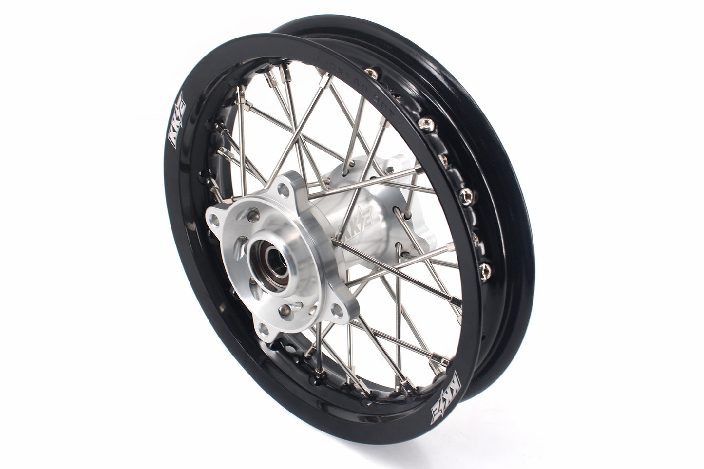 KKE 12 & 10 Kid's Wheels For KTM SX50 2014-2023 For Gas Gas MC50 2021-2023  Mini Bike Silver$Black