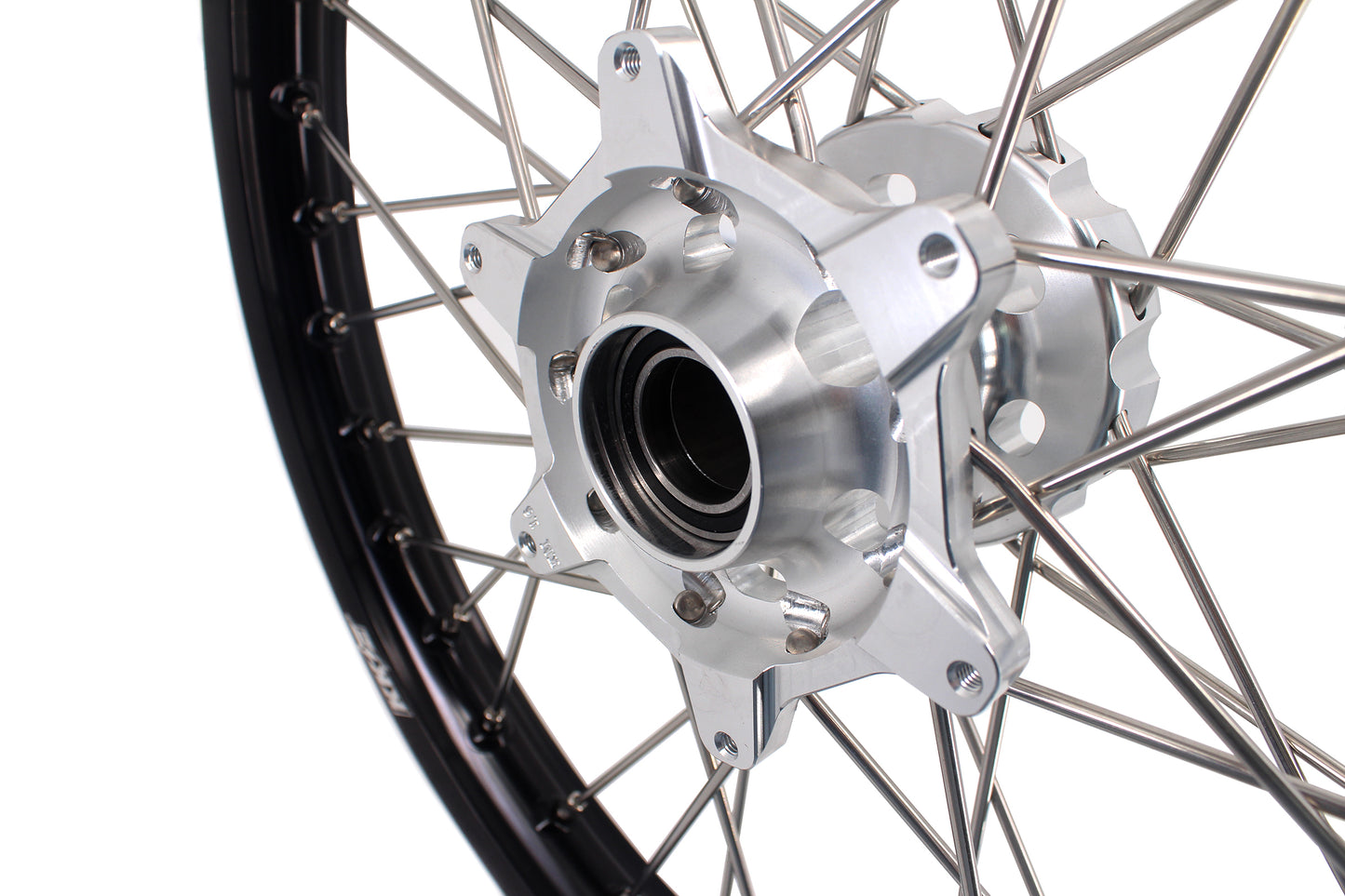 KKE 21 & 19 Mx Rims for KTM EXC EXC-F EXC-W 125-530CC 2003-2022 Silver&Black