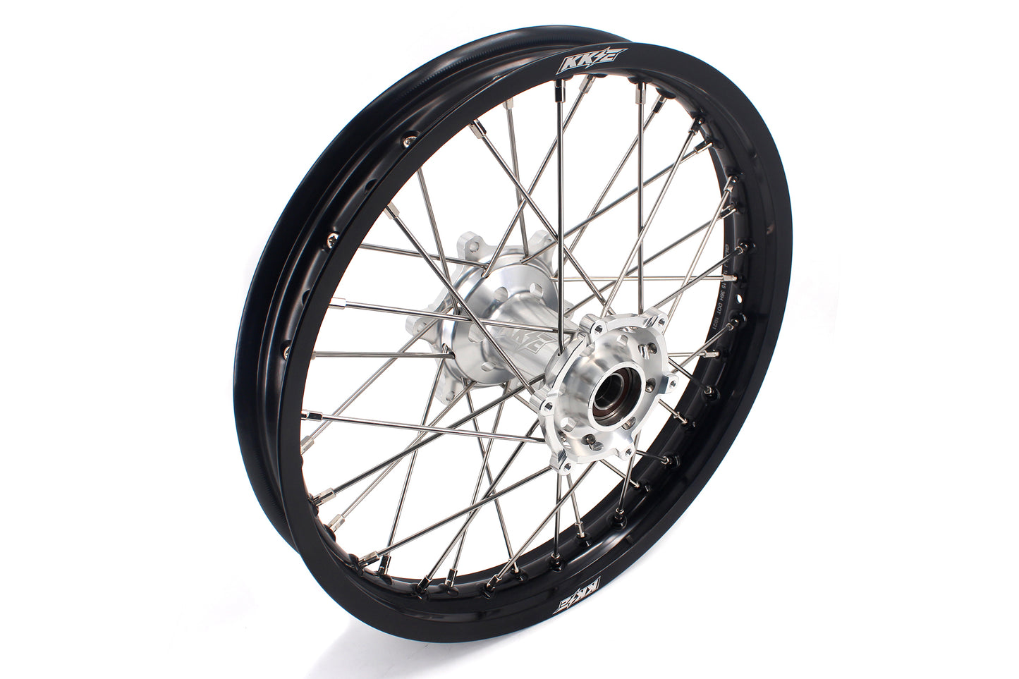 KKE 21 & 19 Mx Rims for KTM EXC EXC-F EXC-W 125-530CC 2003-2022 Silver&Black